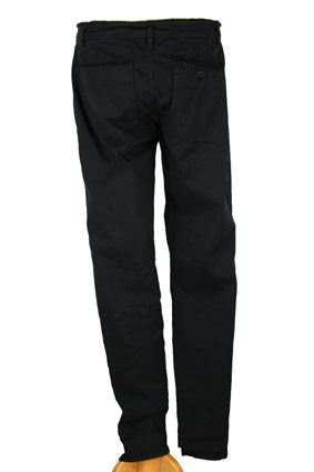 Pal Offner Trousers Black stretch fabric trousers view 3 Pal Offner Trousers Black stretch fabric trousers view 3